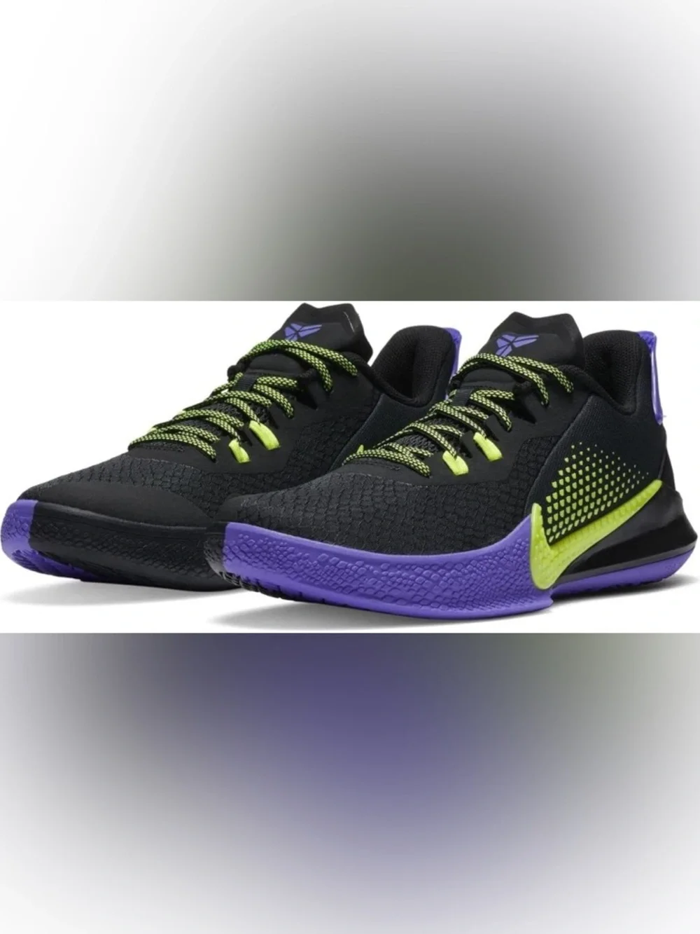 Nike Kobe Mamba Fury Black & Lemon Venom, size 6.5 men’s/8 women’s/5 youth NWT